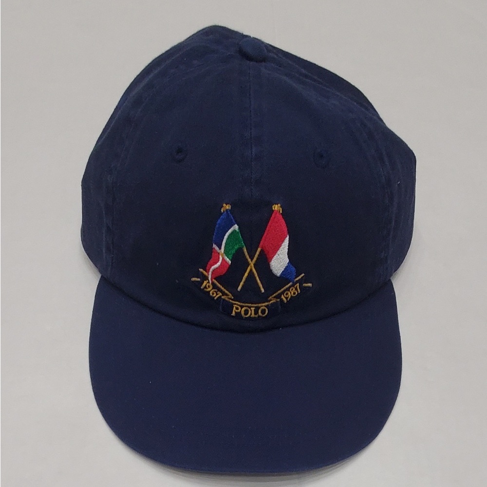 Nwt Polo Ralph Lauren Navy Cross Flag Long Bill Baseball Hat